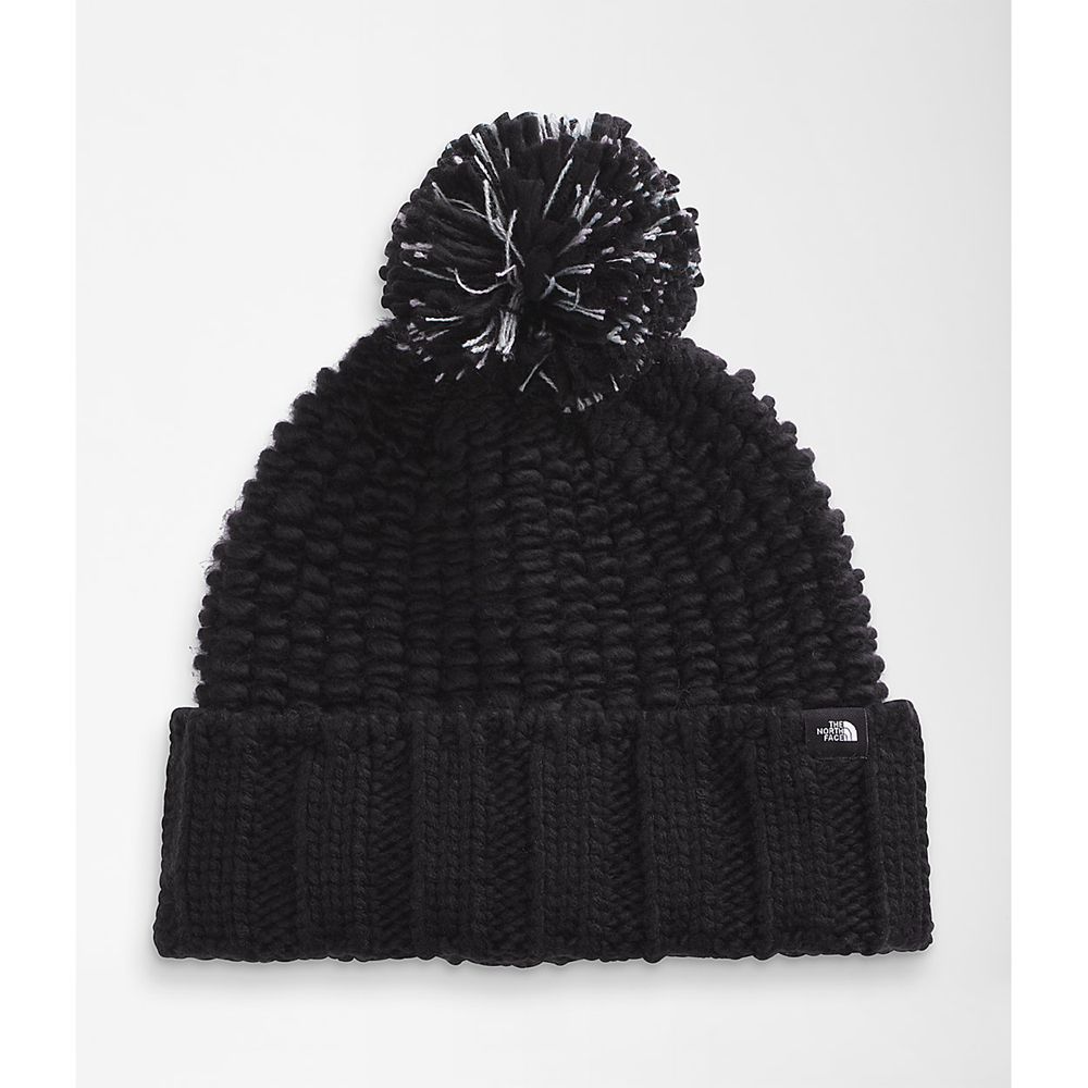 The North Face Beanies Womens Australia - The North Face Cozy Chunky Black Hiking (PFI-398175)